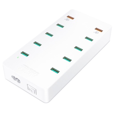 Aukey 70W Ladegerät mit 10 USB-Ports für nur 19,99 Euro statt 39,99 Euro