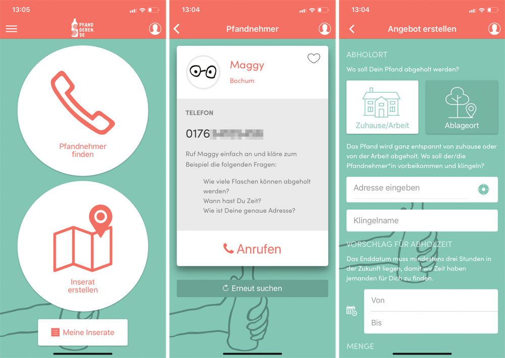 <span class="entry-title-primary">Pfandgeben: Kostenlose iOS-App ermöglicht schnellen Leergut-Austausch</span> <span class="entry-subtitle">Leere Pfandflaschen loswerden und dabei etwas Gutes tun kann man mit Pfandgeben.</span>