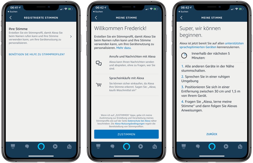 iOS-Icon von Amazons Sprachassistentin Alexa