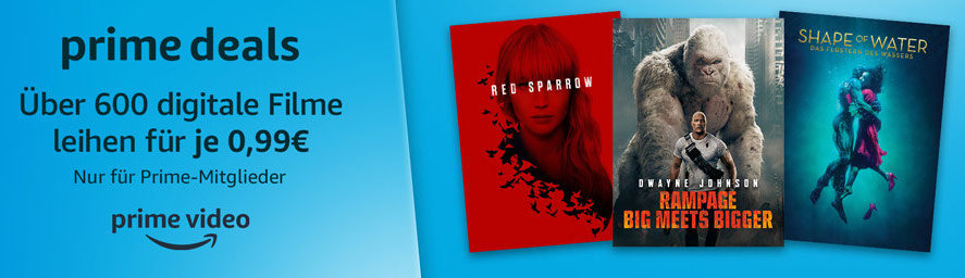 <span class="entry-title-primary">Prime Deals: Über 600 Filme für nur je 99 Cent leihen</span> <span class="entry-subtitle">Jetzt bezahlen und später anschauen</span>