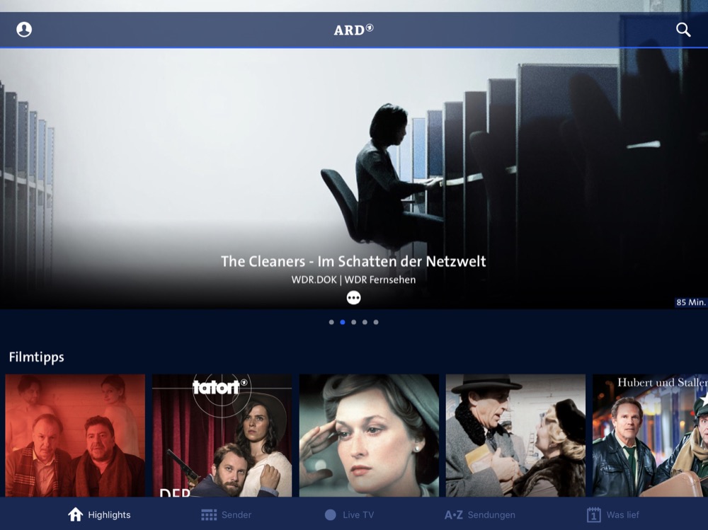 ARD Mediathek: Neue Version für iPhone, iPad und Apple TV - appgefahren.de