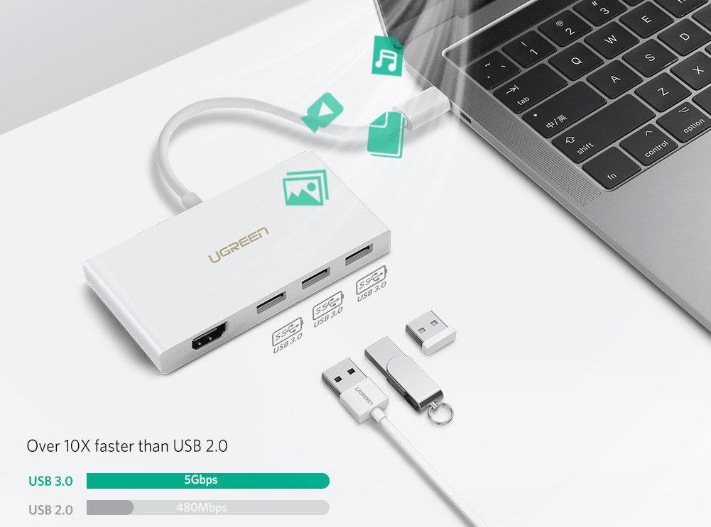 <span class="entry-title-primary">Im Angebot: Ugreen USB-C Hub mit HDMI und 3x USB 3.1 für 19,99 statt 32,99 Euro</span> <span class="entry-subtitle">Nur für kurze Zeit</span>