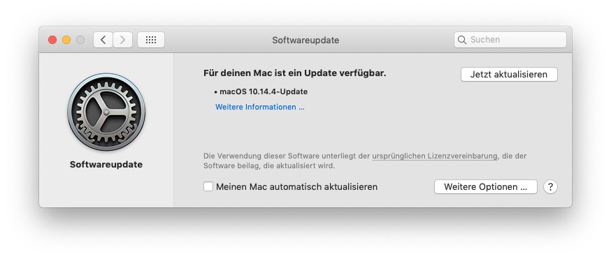 <span class="entry-title-primary">Apple veröffentlicht macOS 10.14.4 und tvOS 12.2</span> <span class="entry-subtitle">Das ist neu</span>