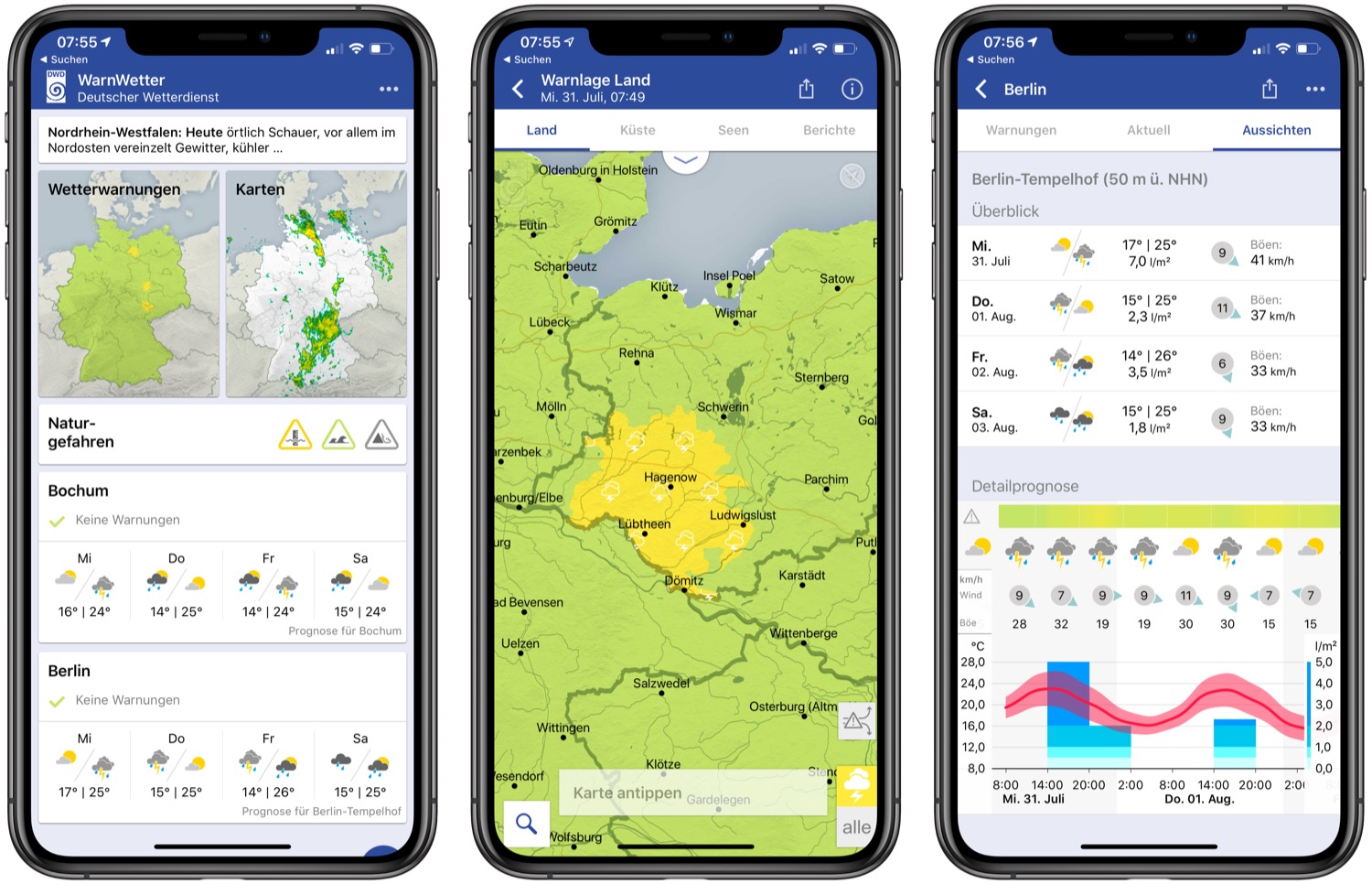 iOS-Icon von DWD WarnWetter