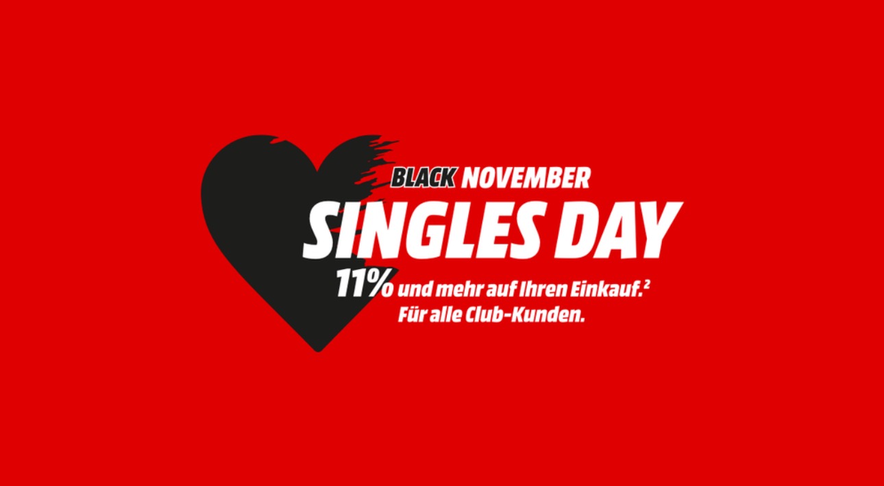 <span class="entry-title-primary">Singles Day bei MediaMarkt: 11 Prozent Rabatt auf fast alles für Club-Mitglieder</span> <span class="entry-subtitle">Habt ihr was gekauft?</span>