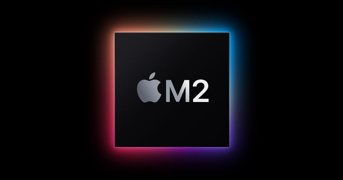 Grafik eines Apple Silicon M2-Chips