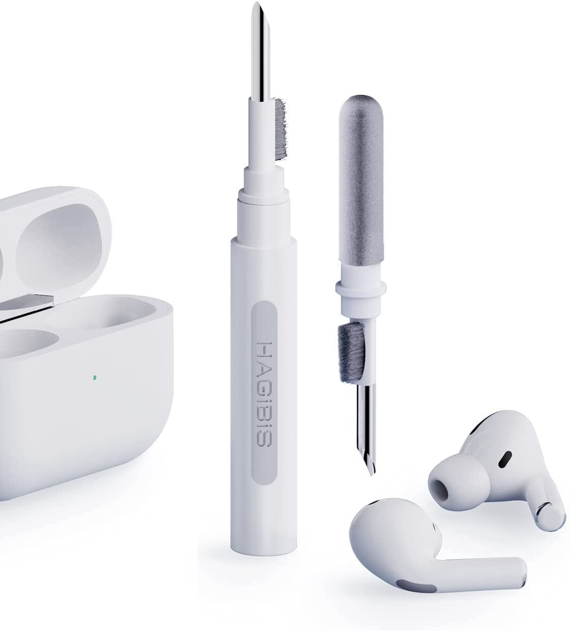 Airpods Reinigungsset for Airpods Pro 1/2 Multifunktions Bluetooth Kopfhörer Reinigungsstift Set für Drahtlose Kopfhörer Ladebox Tastatur-Kamera-Staubreiniger 