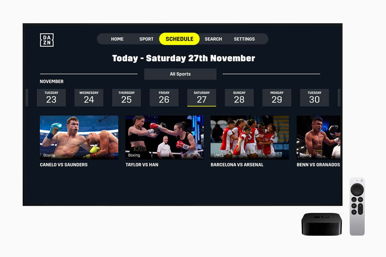 DAZN Sport-Streaming-Anbieter verdoppelt seine Preise (Update)