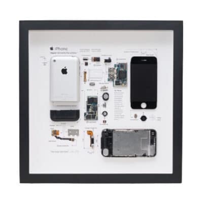 Idee ist nicht neu: Xreart bietet zerlegte iPhones im Bilderrahmen an