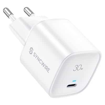 Syncwire: 30 Watt USB-C-Ladegerät auf 13,99 Euro reduziert