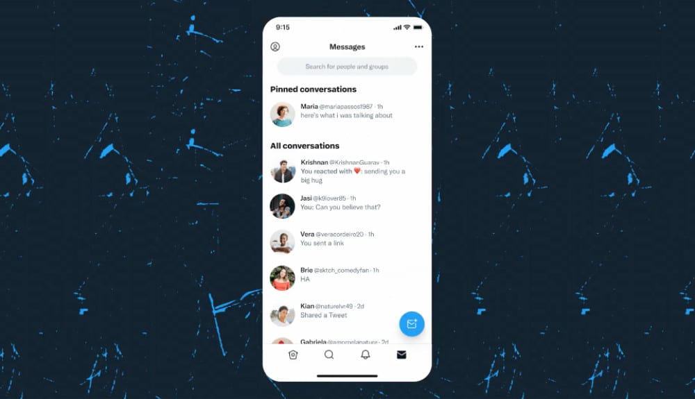 <span class="entry-title-primary">Twitter: Bis zu sechs Unterhaltungen in DMs lassen sich jetzt anheften</span> <span class="entry-subtitle">Bisher nur für Twitter Blue</span>