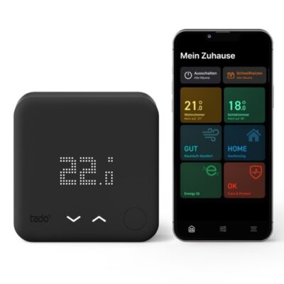 Tado: Schwarzes Wandthermostat ist ab sofort erhältlich
