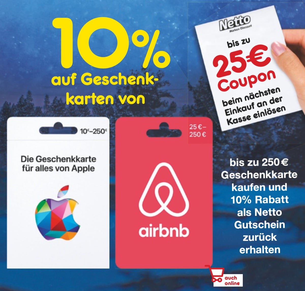 Kaufland: Apple Geschenkkarte kaufen und bis zu 30 Euro Coupon