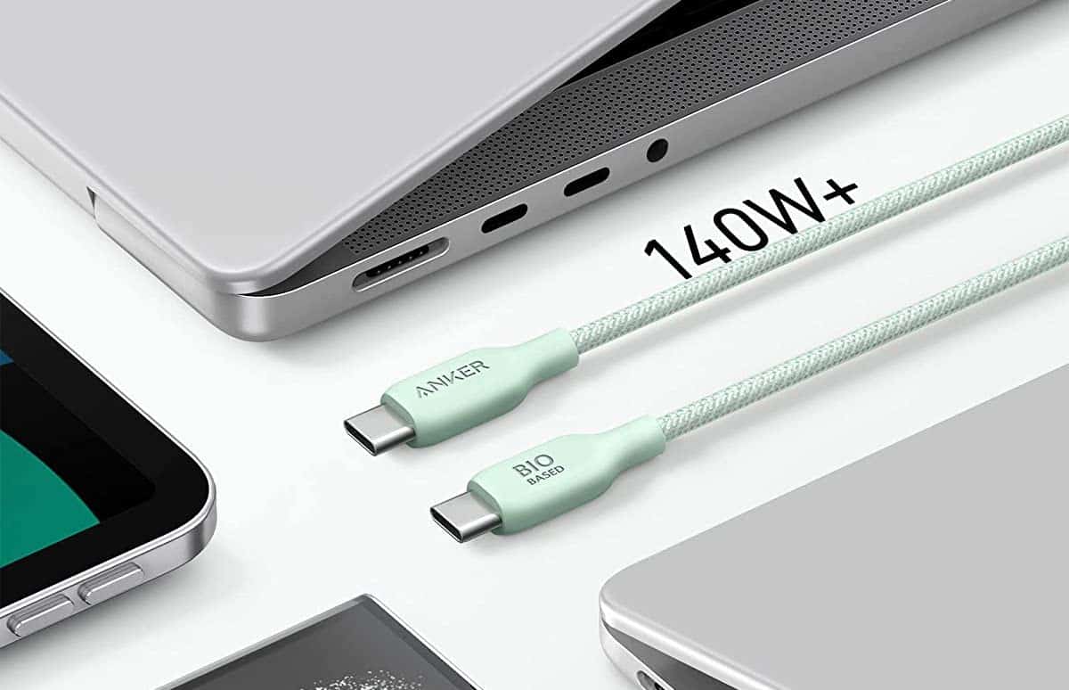 <span class="entry-title-primary">Anker verkauft jetzt auch Bio-Nylon Ladekabel mit USB-C und Lightning</span> <span class="entry-subtitle">Mit pflanzenbasierten Materialien</span>