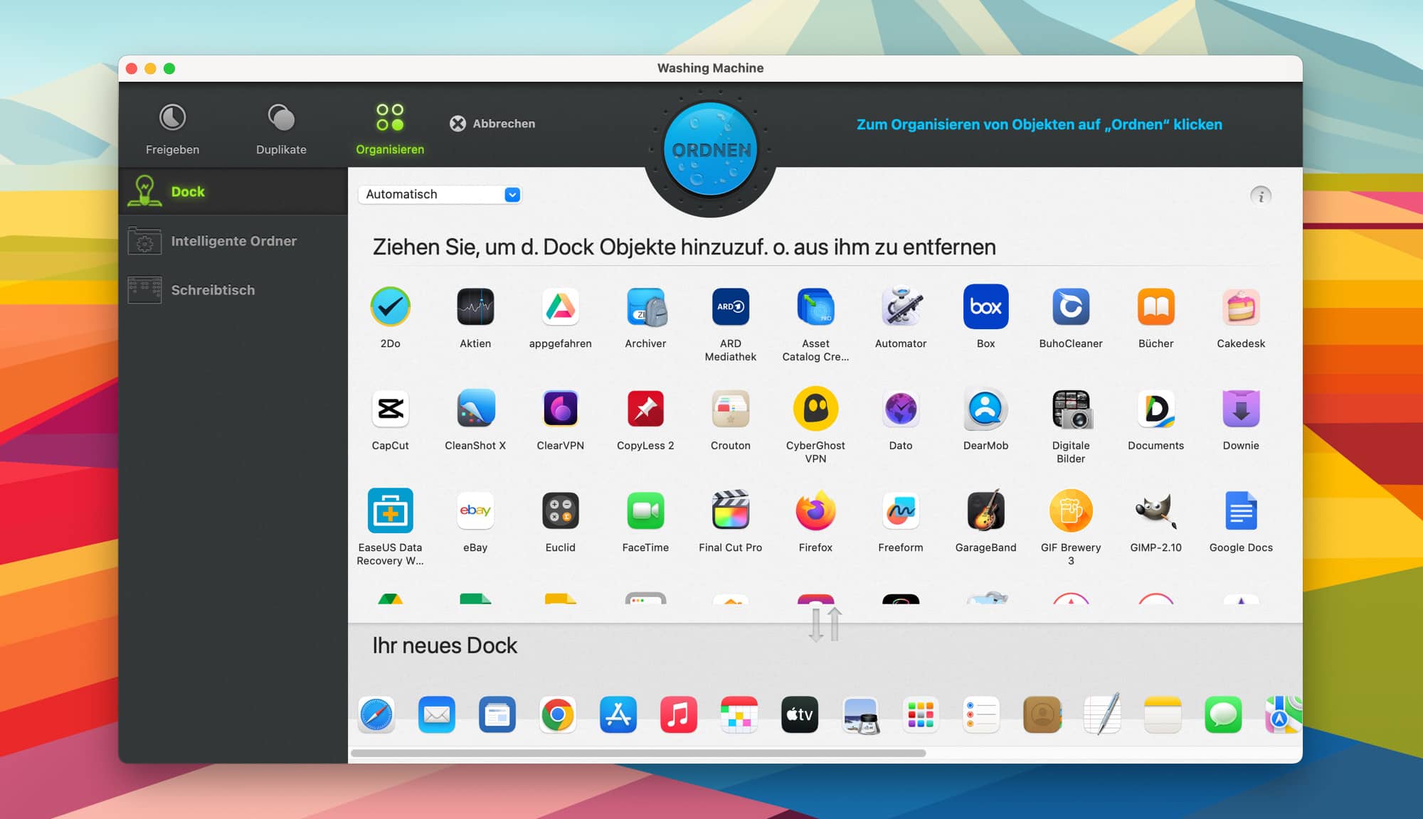 Mac Washing Machine X9 Praktisches ReinigungsTool für den Mac