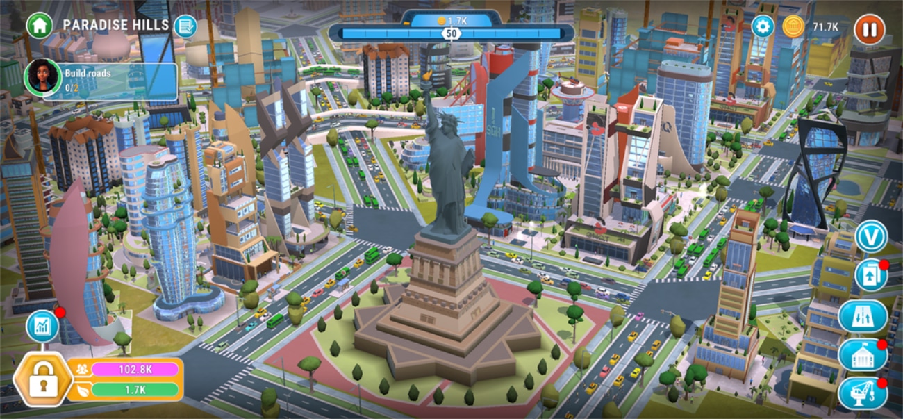Screenshot aus Cityscapes Sim Builder