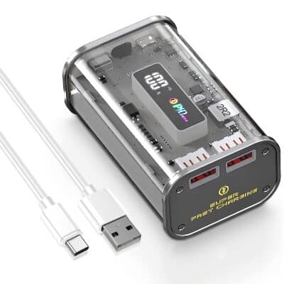 Gladgogo Powerbank bietet transparentes Gehäuse und 10.000 mAh