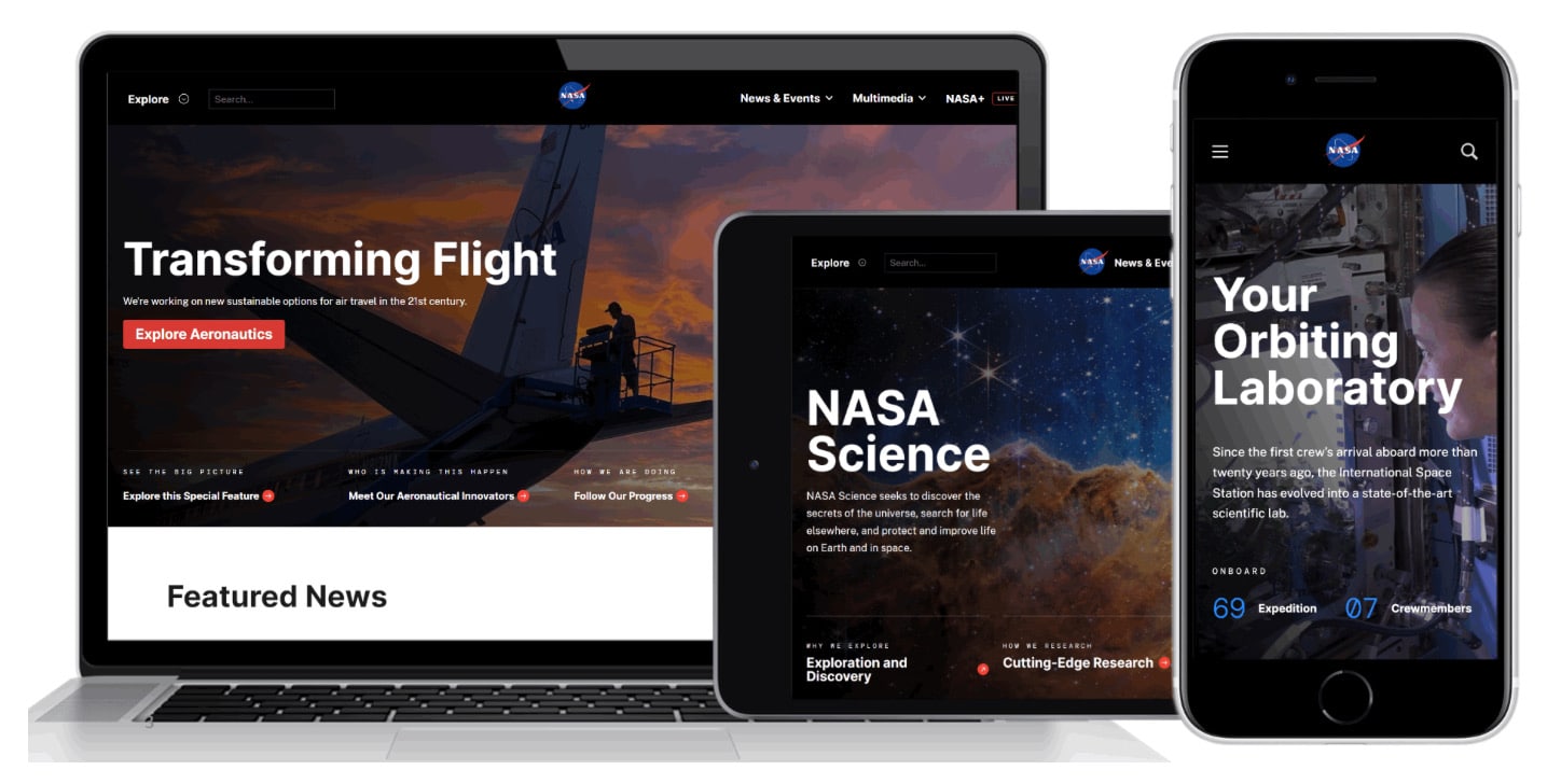 NASA-App auf dem iPhone, iPad und Mac