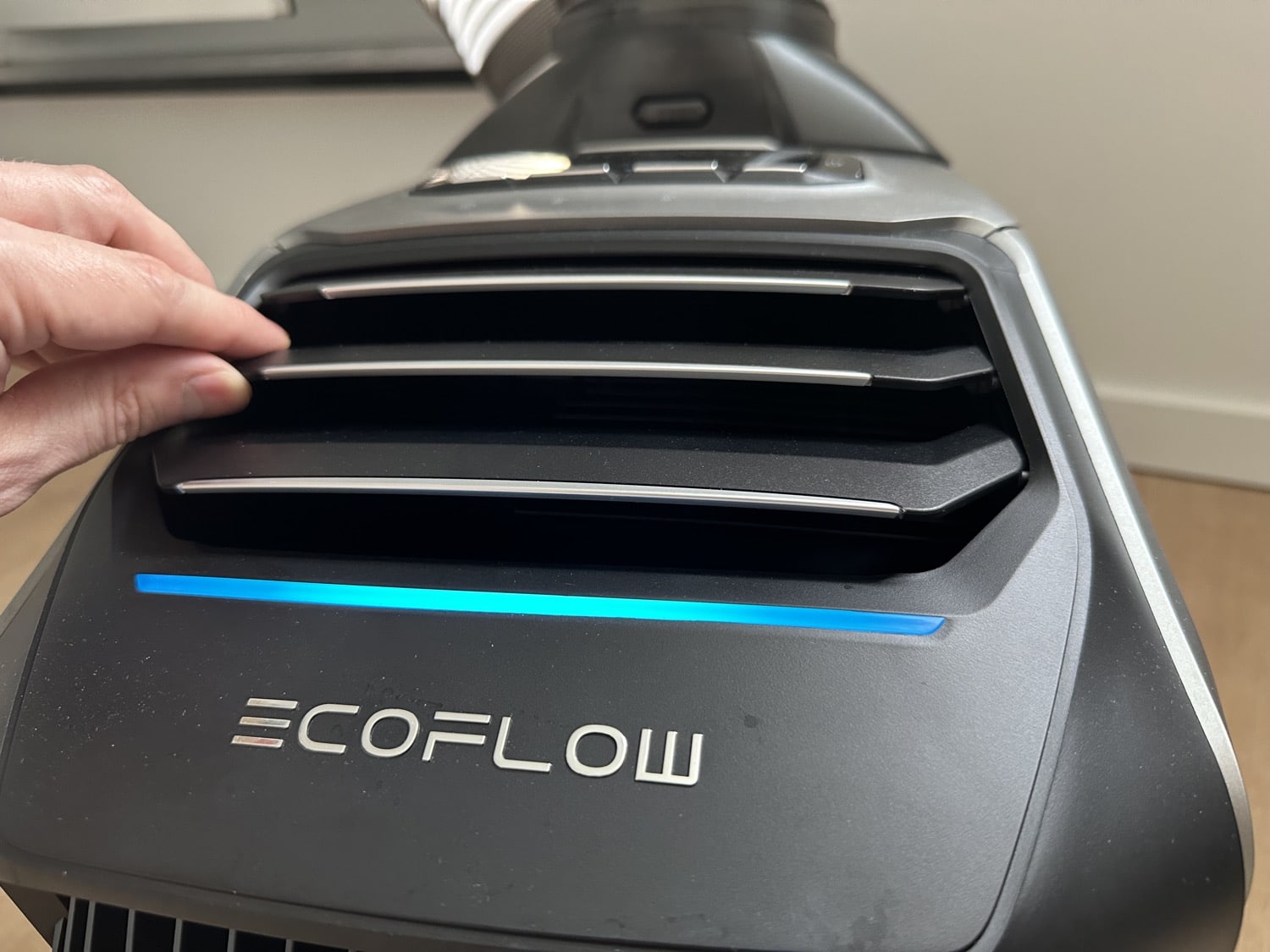 Kalte Luft strömt aus der EcoFlow Wave 2