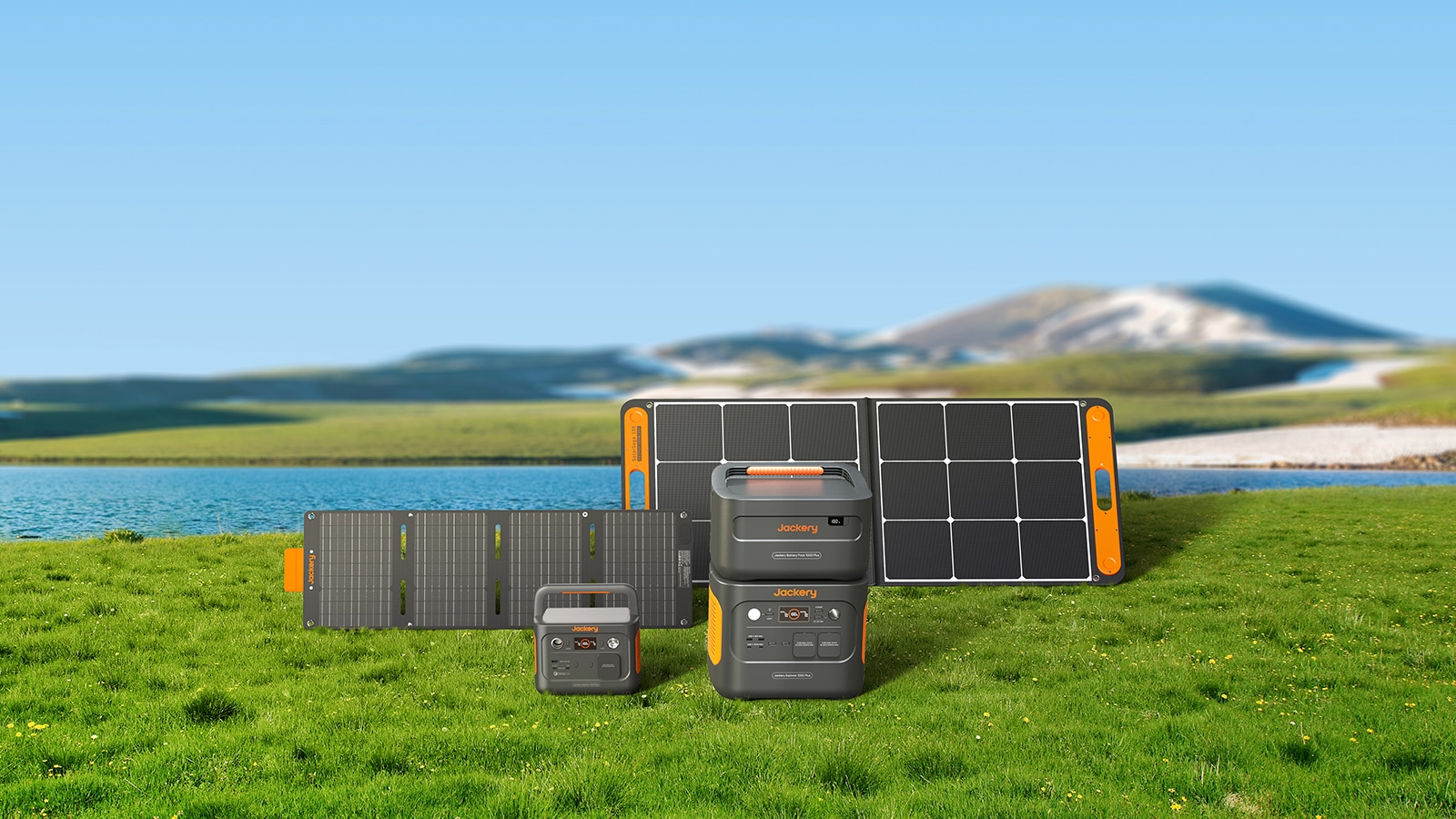 Jackery Solargenerator 1000 Plus zusammen mit Powerstation 300 Plus
