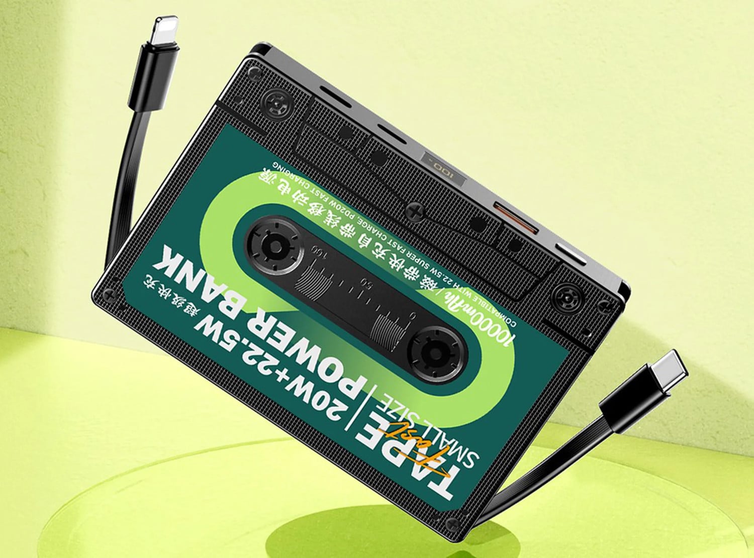 Grüne Farbvariante der Remax Retro Powerbank
