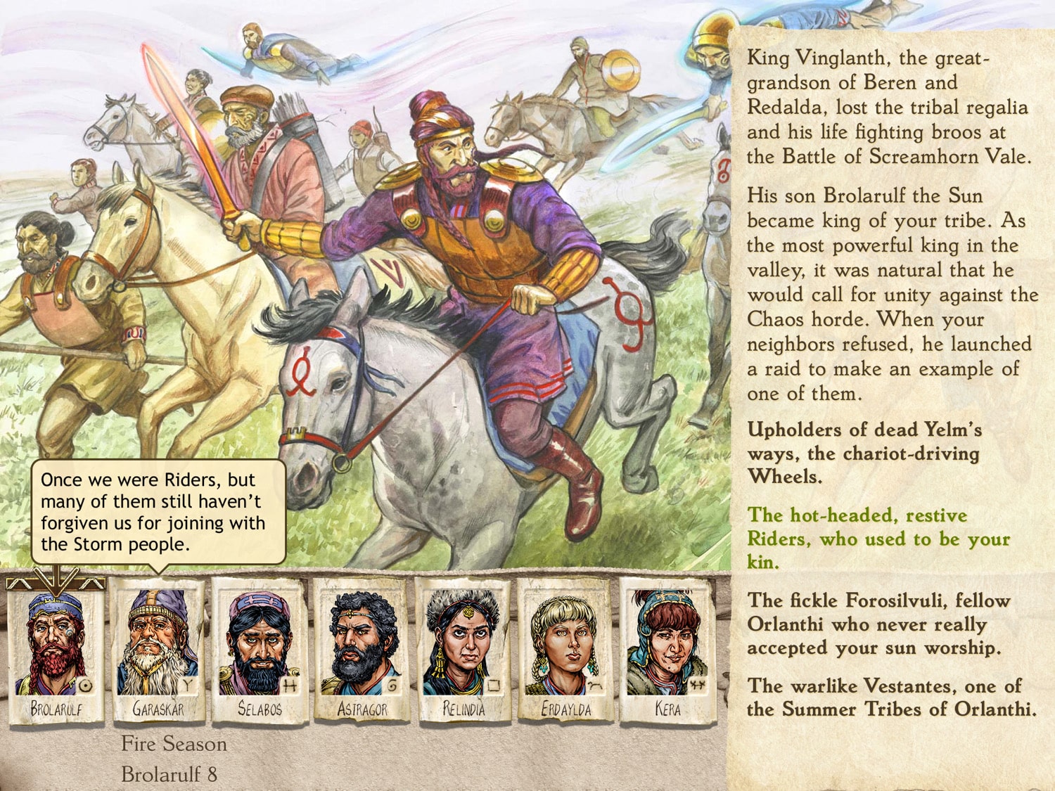 iPad-Screenshot aus dem Spiel Six Ages 2