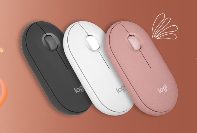 Alle Farben der Logitech Pebble Mouse 2 M350s Slim