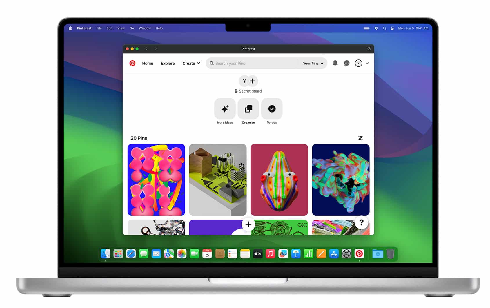 macOS Sonoma mit Web-Apps im Dock
