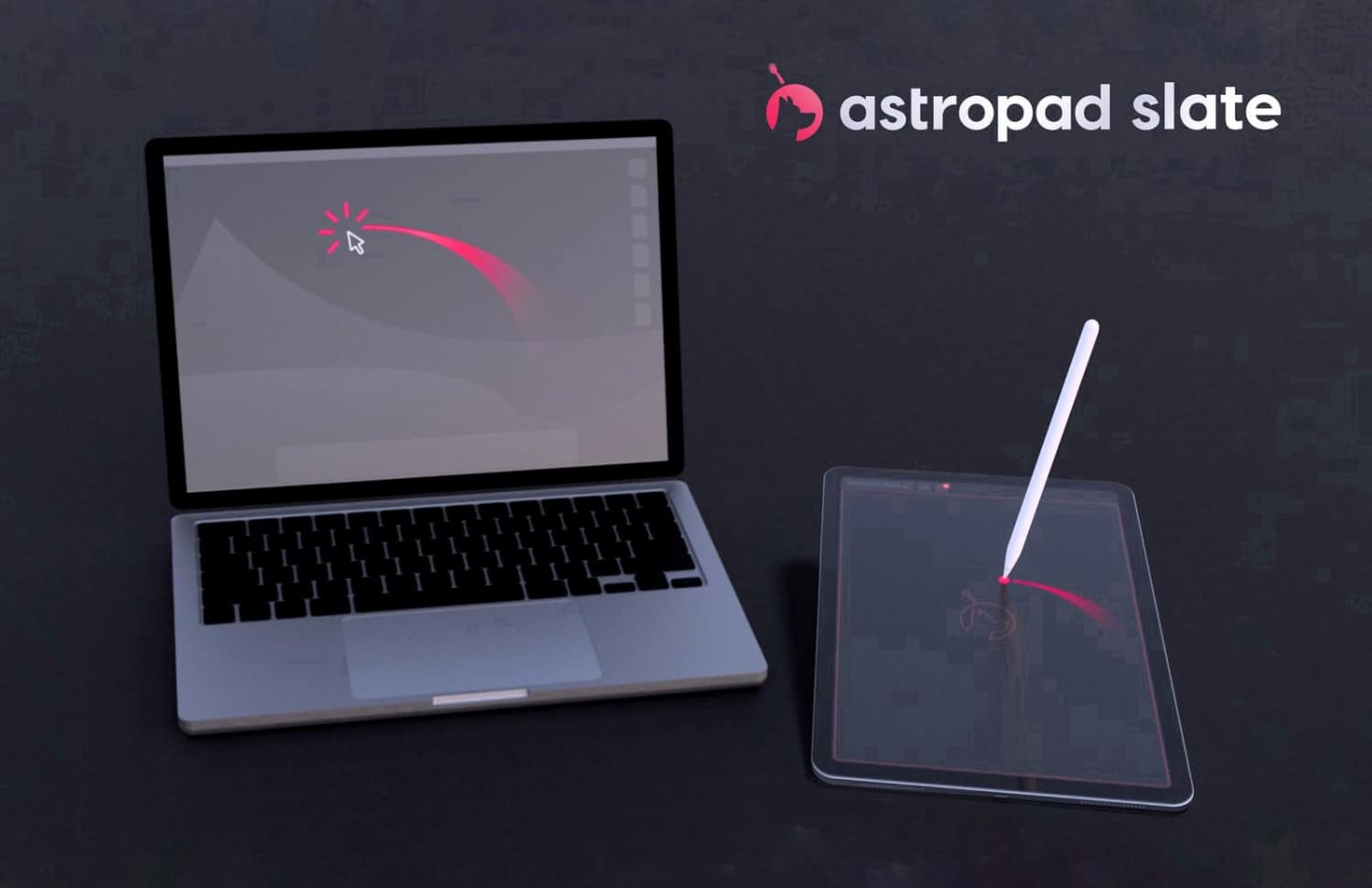 Astropad Slate-Banner mit Mac, iPad und Apple Pencil