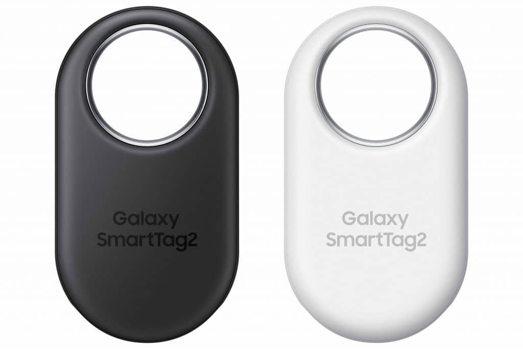 Samsung Galaxy SmartTag2 in Schwarz und Weiß