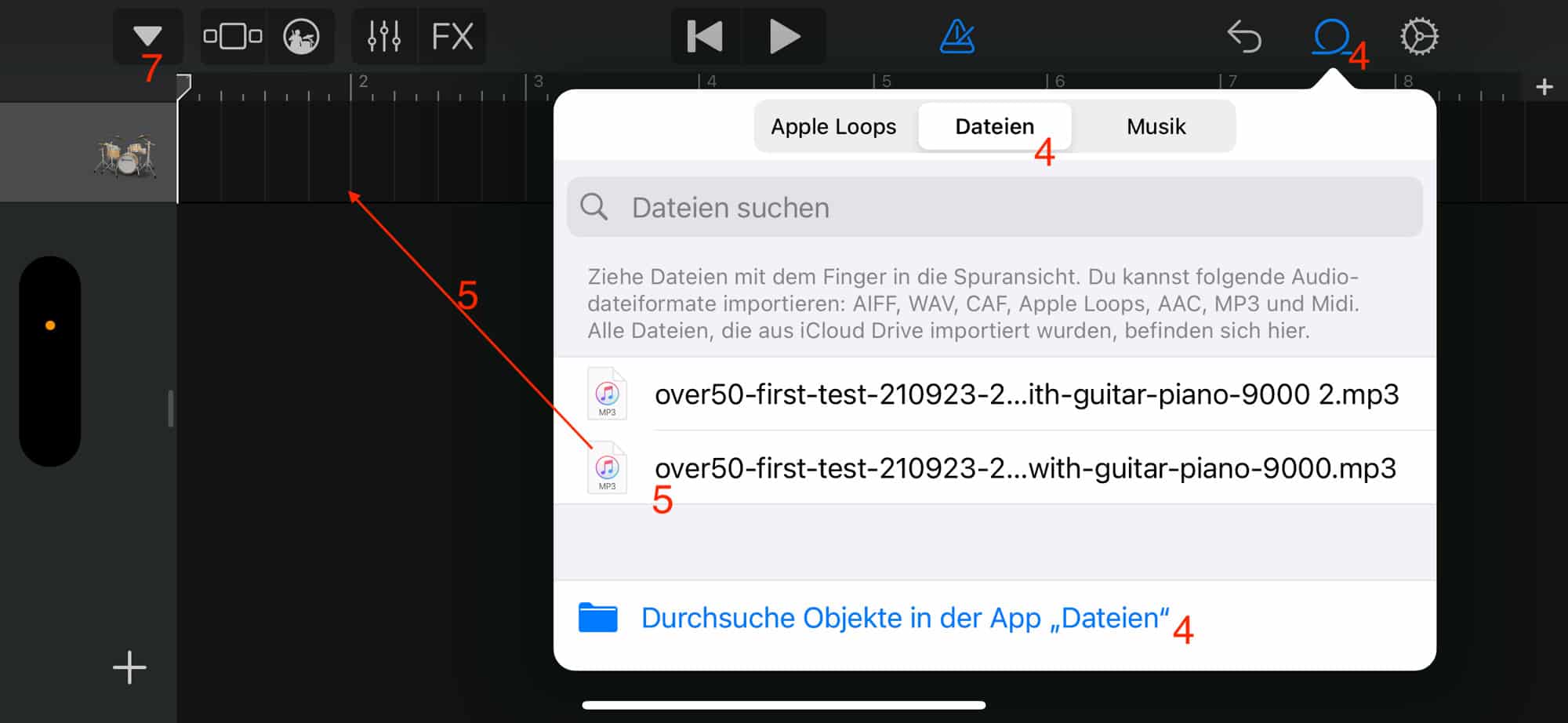 Klingeltöne in iOS 17 mit GarageBand