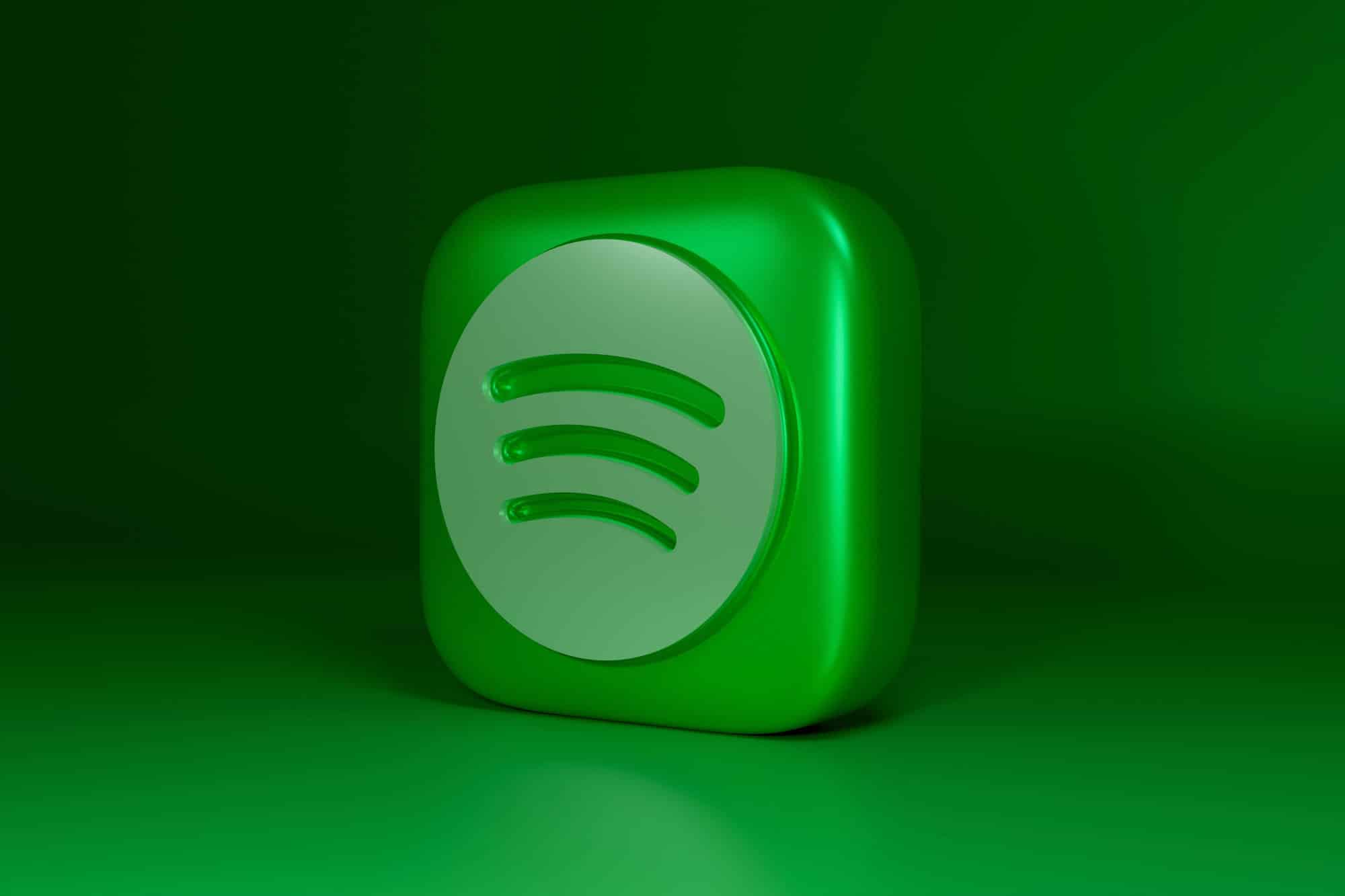 Großes Spotify-Logo in Grün