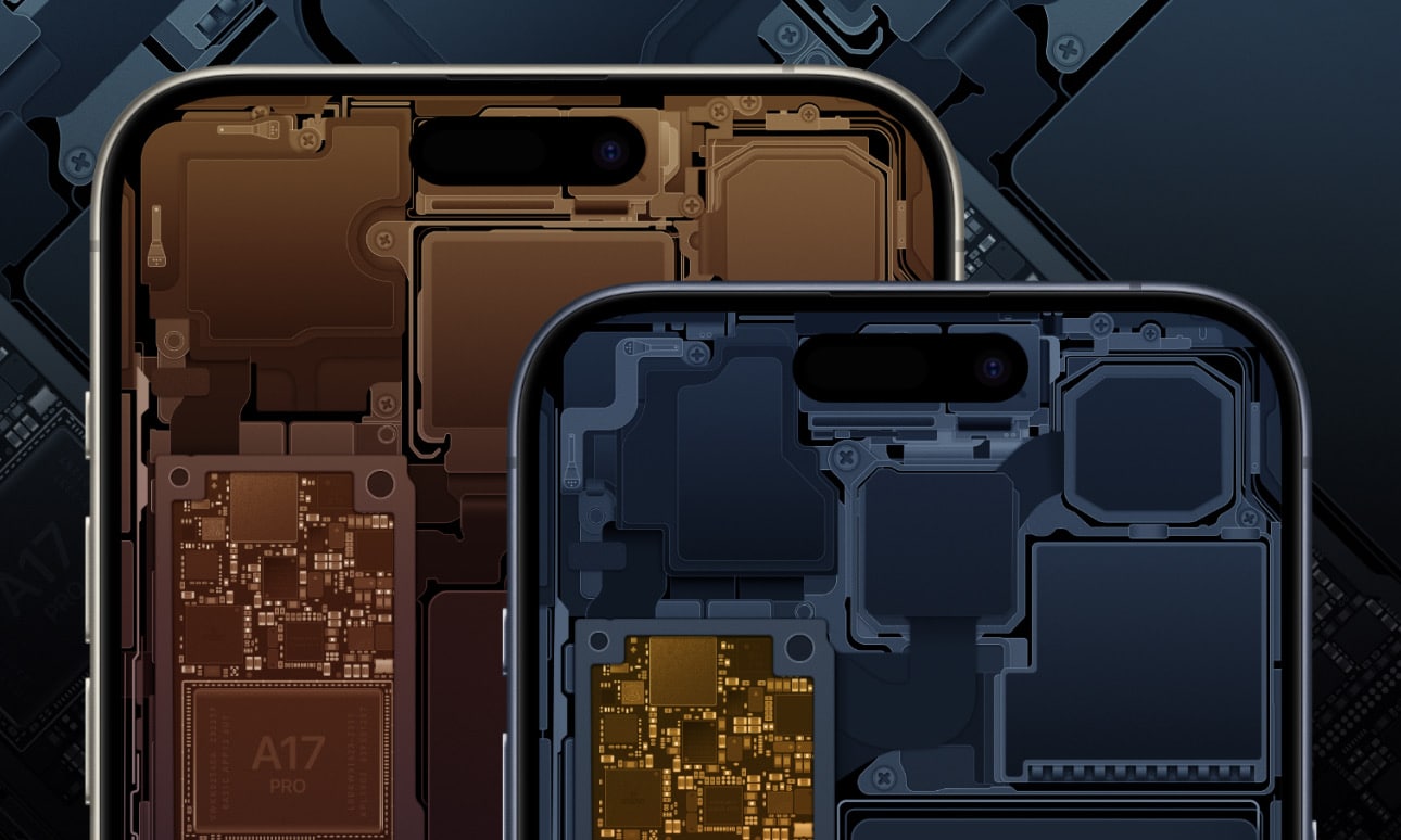 Detailansicht der "Internals Wallpaper" von Basic Apple Guy für das iPhone 15 Pro