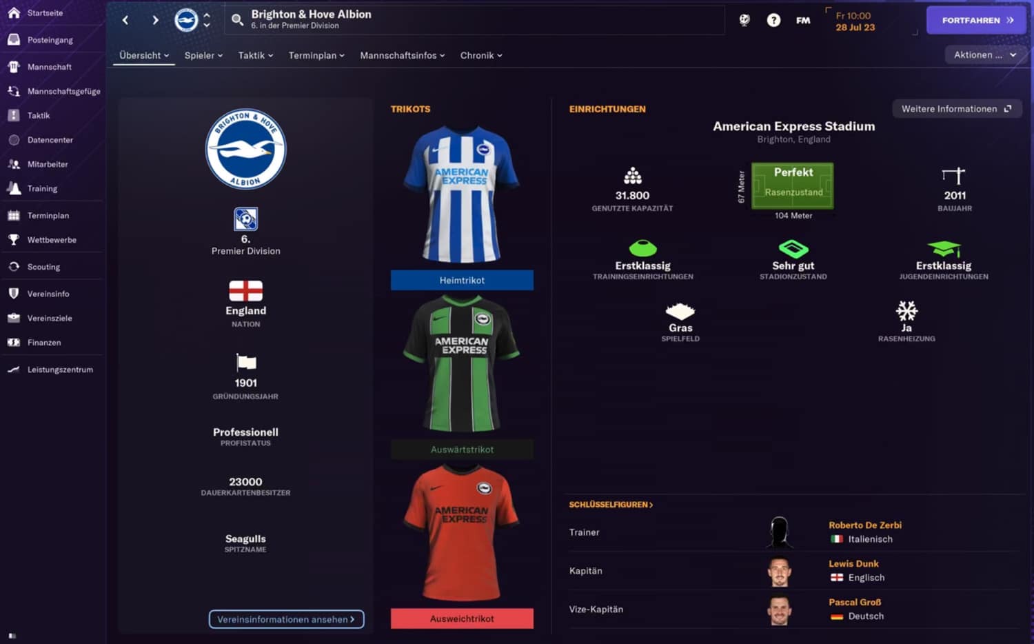 Screenshot aus Football Manager 2024 Touch
