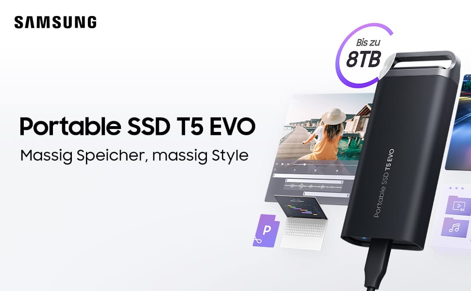 Samsung Portable SSD T5 EVO Banner