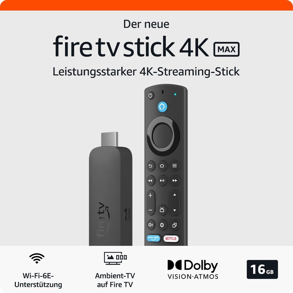 Fire TV Stick 4K Max mit technischen Daten