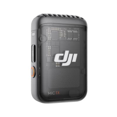 Schwarzer Sender des DJI Mic 2