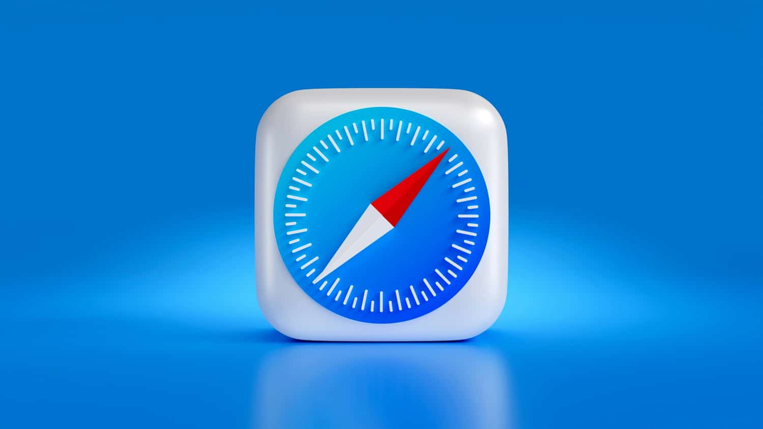 3D-Safari-Icon vor blauem Hintergrund