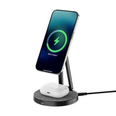 Icon für die schwarze XLayer MagFix Pro 2-in-1 Ladestation