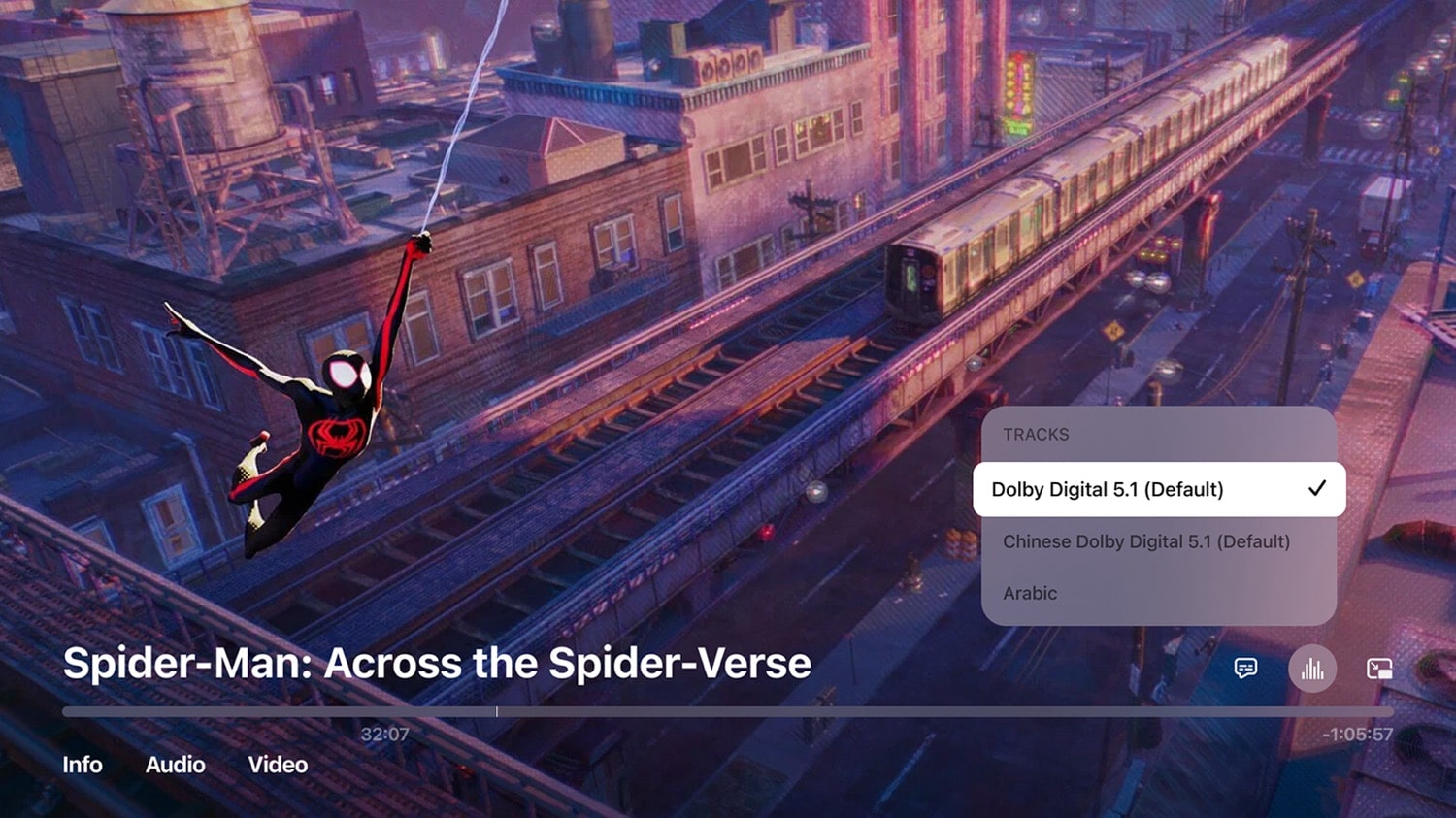 Vorschau auf Infuse 8.0 mit Abspielansicht