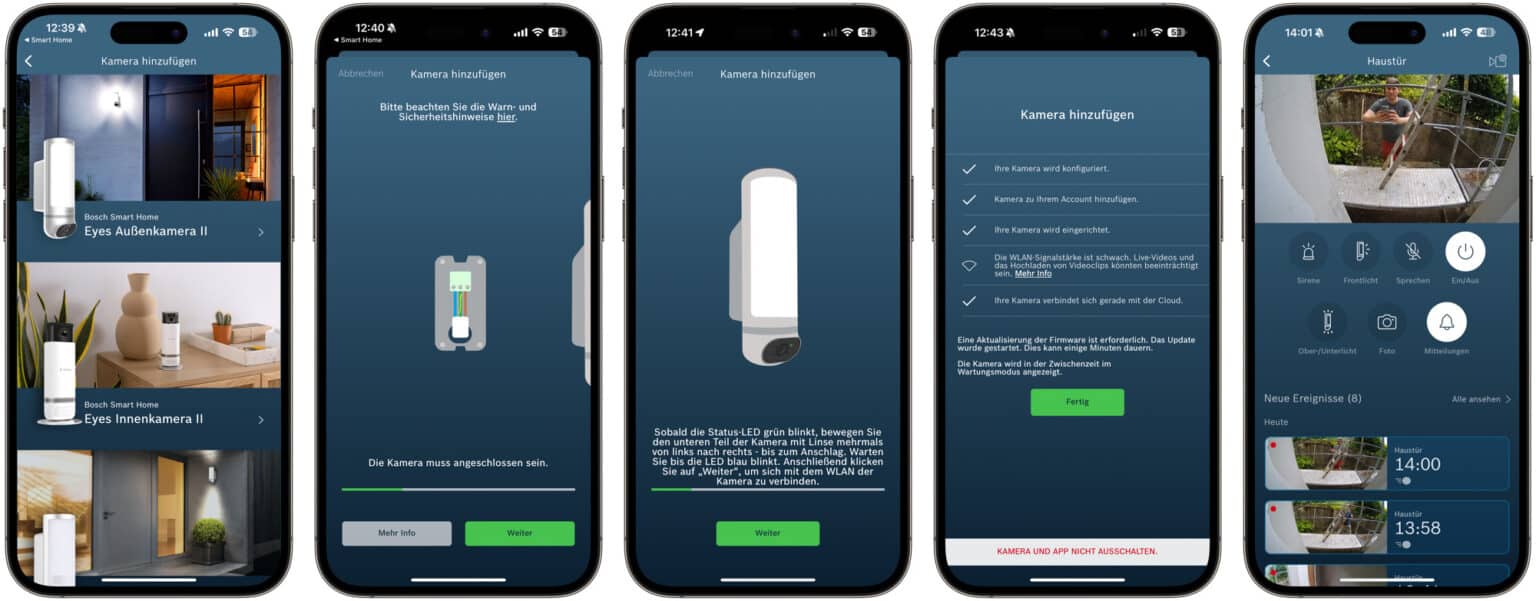 Mein erster TestEindruck der Bosch Smart Home Eyes Außenkamera II