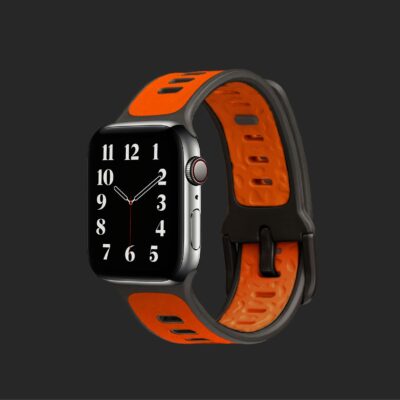 Bandwerk verkauft neues FKM Apple Watch-Armband mit Leder in „Shocking Orange“