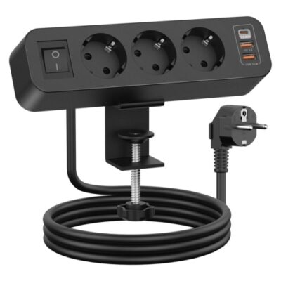 Mit USB-C: Praktische Steckdose für den Schreibtisch