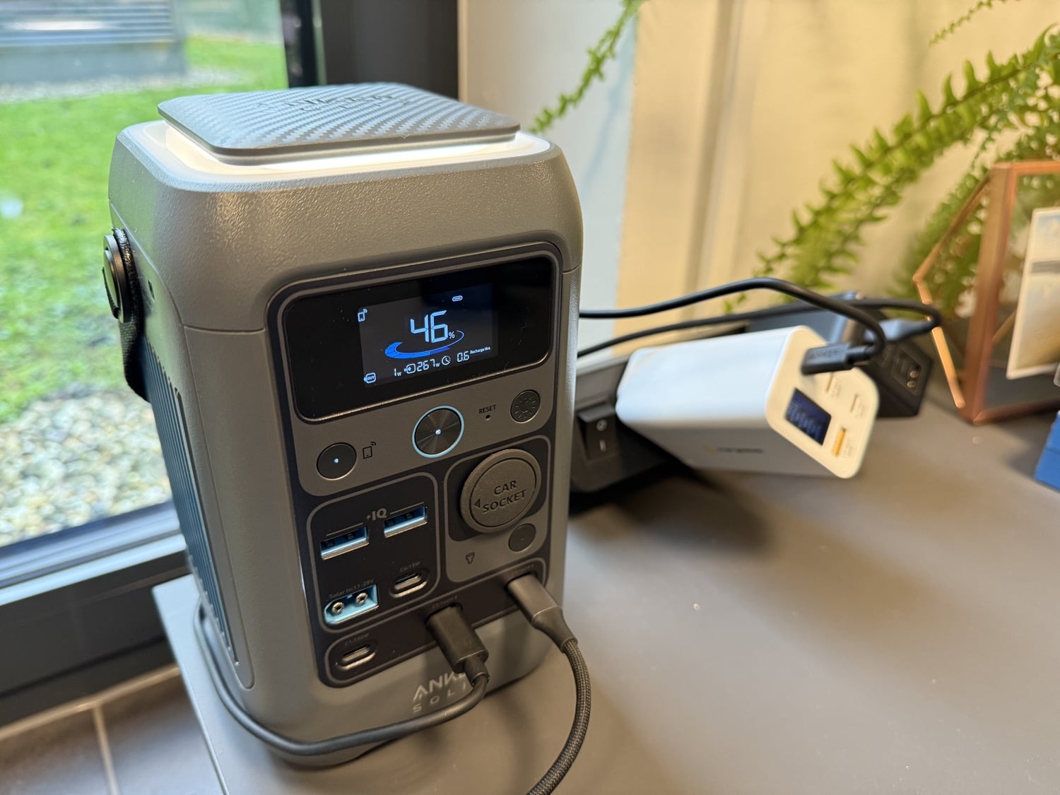 Anker Solix C300 DC wird schnell aufgeladen