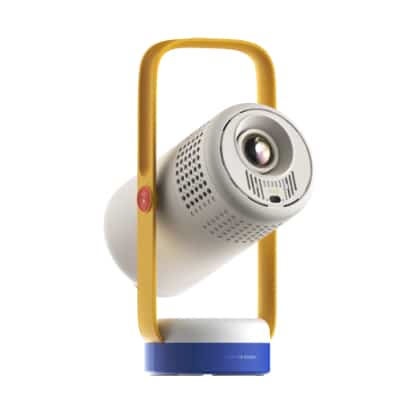 XGIMI Vibe One in Blau/Gelb.