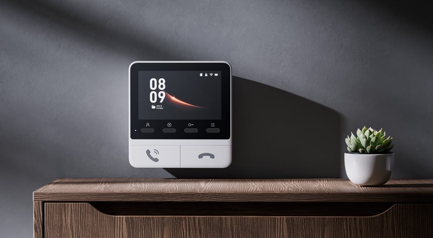 SwitchBot Smart Video Doorbell auf einer Anrichte