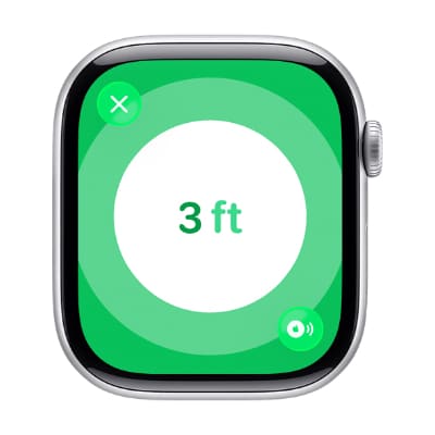 Präzisionssuche auf der Apple Watch