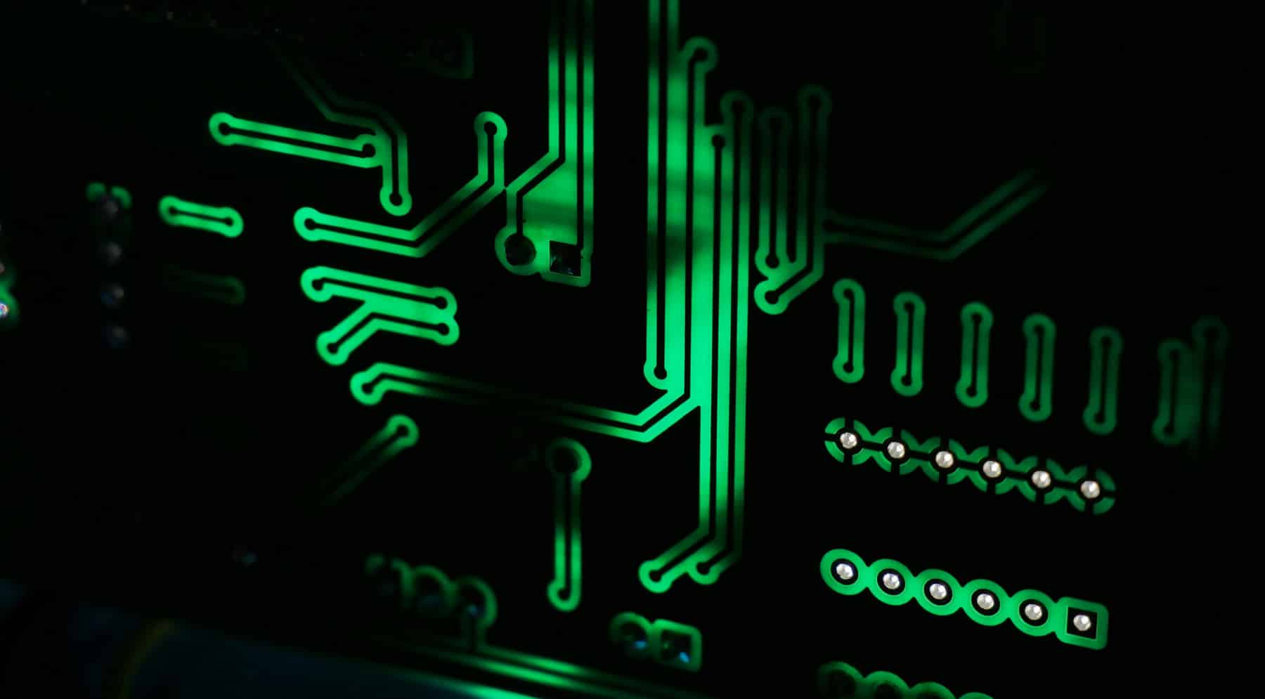 Leiterplatte von Chips