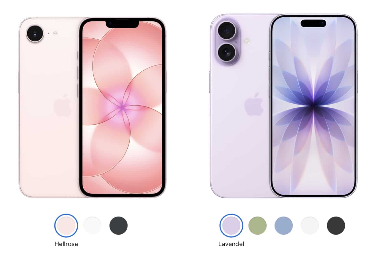 iPhone 17e und iPhone 17 im Vergleich