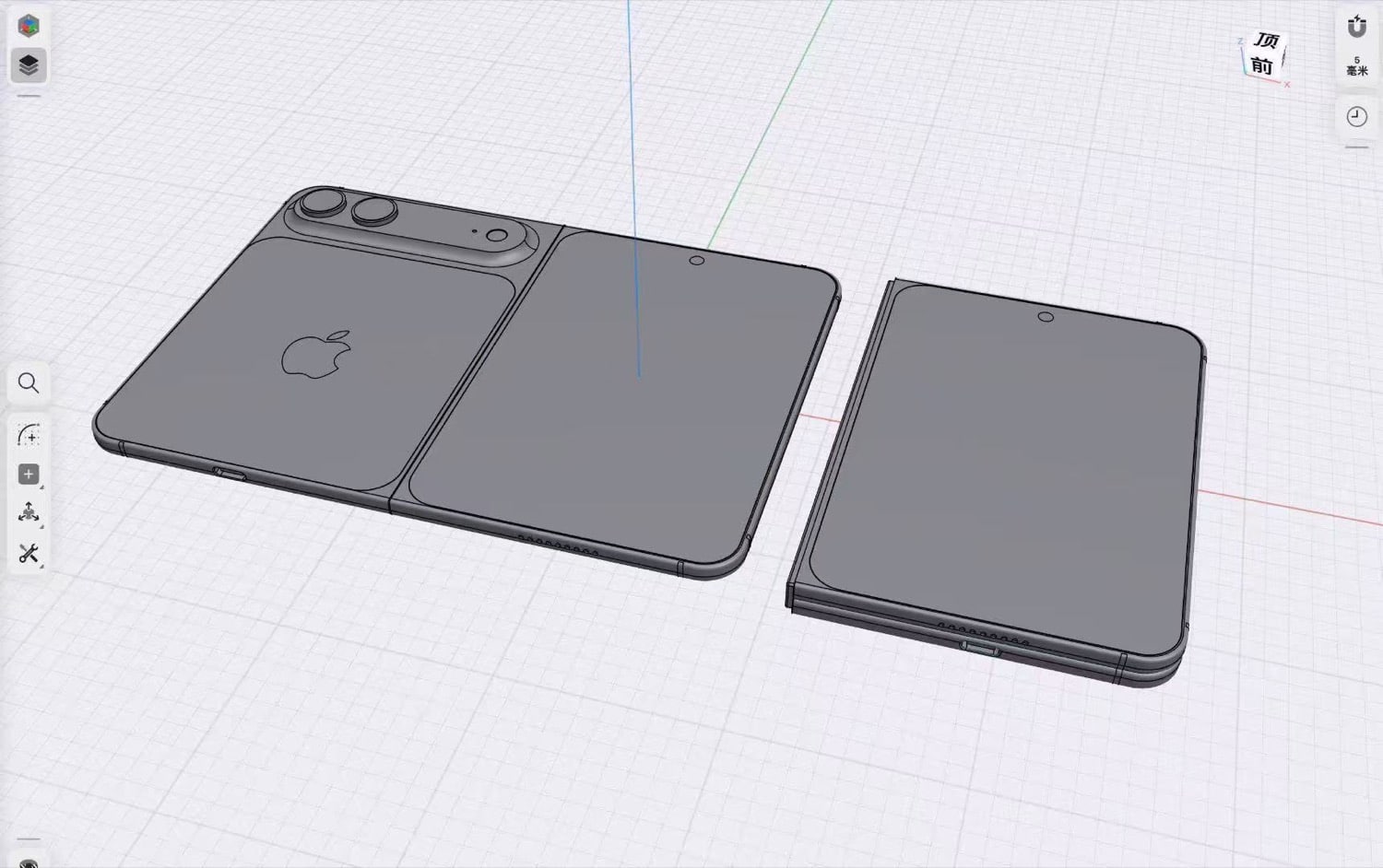 iPhone Fold Mockup von MacRumors